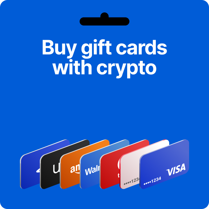 Buy gift cards with crypto